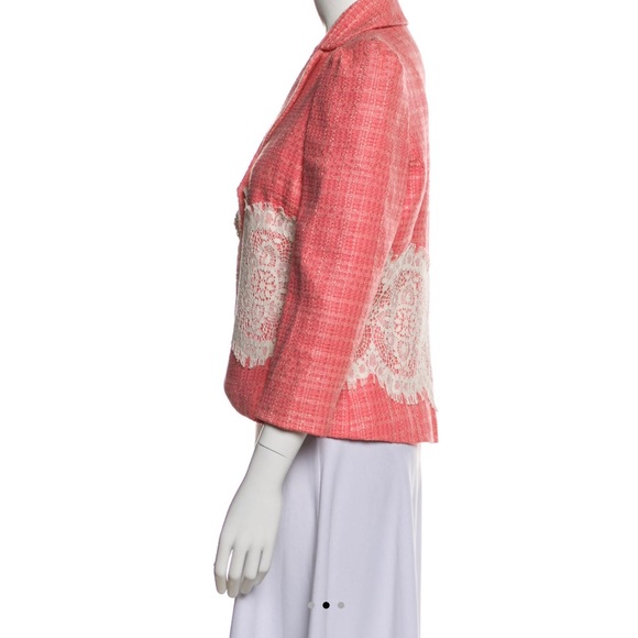 SOLD Robert Rodriguez Cropped Yellow Tweed Blazer Jacket - Picture 10 of 11